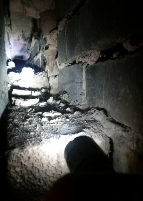 Chimney Sweep, Customer Was Using The Wall Cavity For A Chimney - Birmingham, West Midlands.