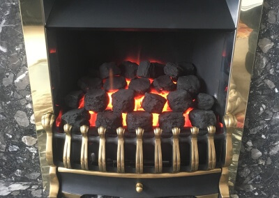 service,maintenance & repair on a decorative fuel effect gas fire - Stourbridge
