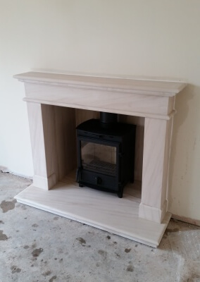 Fireline fp8w Multifuel Stove With Limestone Suite - Wednesfield, Wolverhampton.