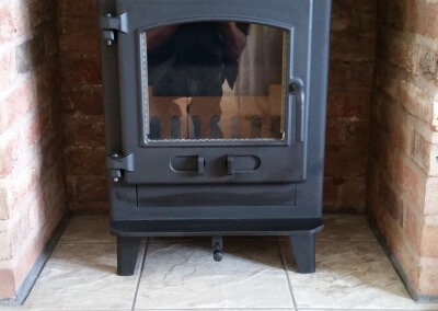 Dean Stove Croft Junior installation with a 316 grade stainless steel liner - Stourton, Stourbridge