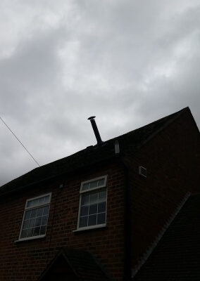 Chimney Sweep & Re position flue pipe, Bilbrook, Wolverhampton.