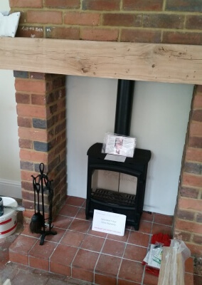 Charlton & Jenrick Fireline fx5w multifuel woodburning stove with chimney lining - Wordsley, Kingswinford