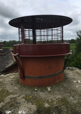 Chimney Sweep & New Bird Guard - Stourton, Stourbridge.