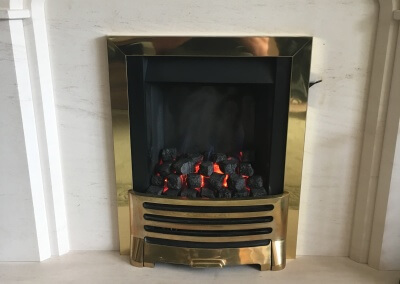 service,maintenance & repair on a decorative fuel effect gas fire - wolverhampton