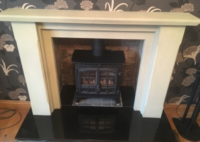 Hunter multifuel Stove installation & Lined Chimney - Halesowen,Stourbridge.