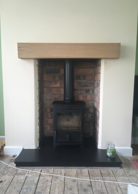 Charlton & Jenrick, Fireline fx5, multi fuel stove installation, with chimney liner - Wordsley, Stourbridge.