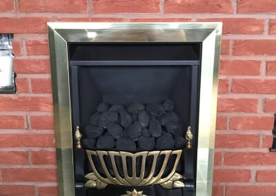 Installation of a Charlton & Jenrick Paragon 2000 slide control inset gas fire - Dudley, Kingswinford