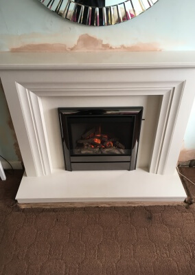 Be-Modern Widescreen Gas Fire With Marble Surround - Stourbridge, West Midlands