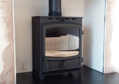 Charlton & Jenrick Fireline FX5W Multifuel Stove With A 316 Grade Liner & A Solid Oak Mantel - Stourbridge, West Midlands