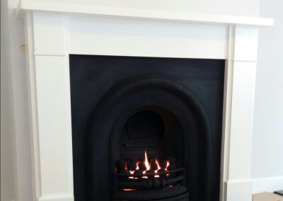 Open Fronted Gas Fire With a Limestone Surround & Granite Hearth - Stourbridge, West Midlands