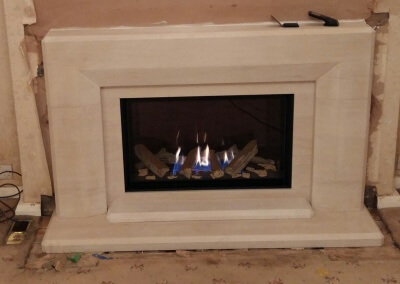 Charlton & Jenrick Limestone Suite With An Integrated High Efficiency Gas Fire - Wordsley, Kingswinford