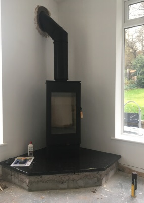 Burley Woodburning Stove With A HT Chimney - Kingswinford, West Midlands