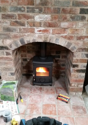 Aga Little Wenlock Multifuel Stove Installtion & Chimney Lining - Netherton, Dudley.
