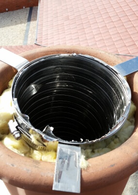Liner Support On Chimney Pot